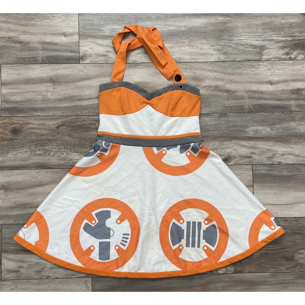 Her Universe Star Wars BB-8 Dress Cosplay Halloween Halter Fit Flare Large